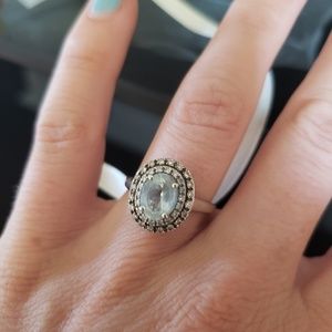 10K White Gold Ring